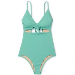 Shade & Shore One Piece Teal Swimsuit | EUC | Size Medium